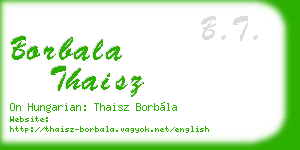 borbala thaisz business card